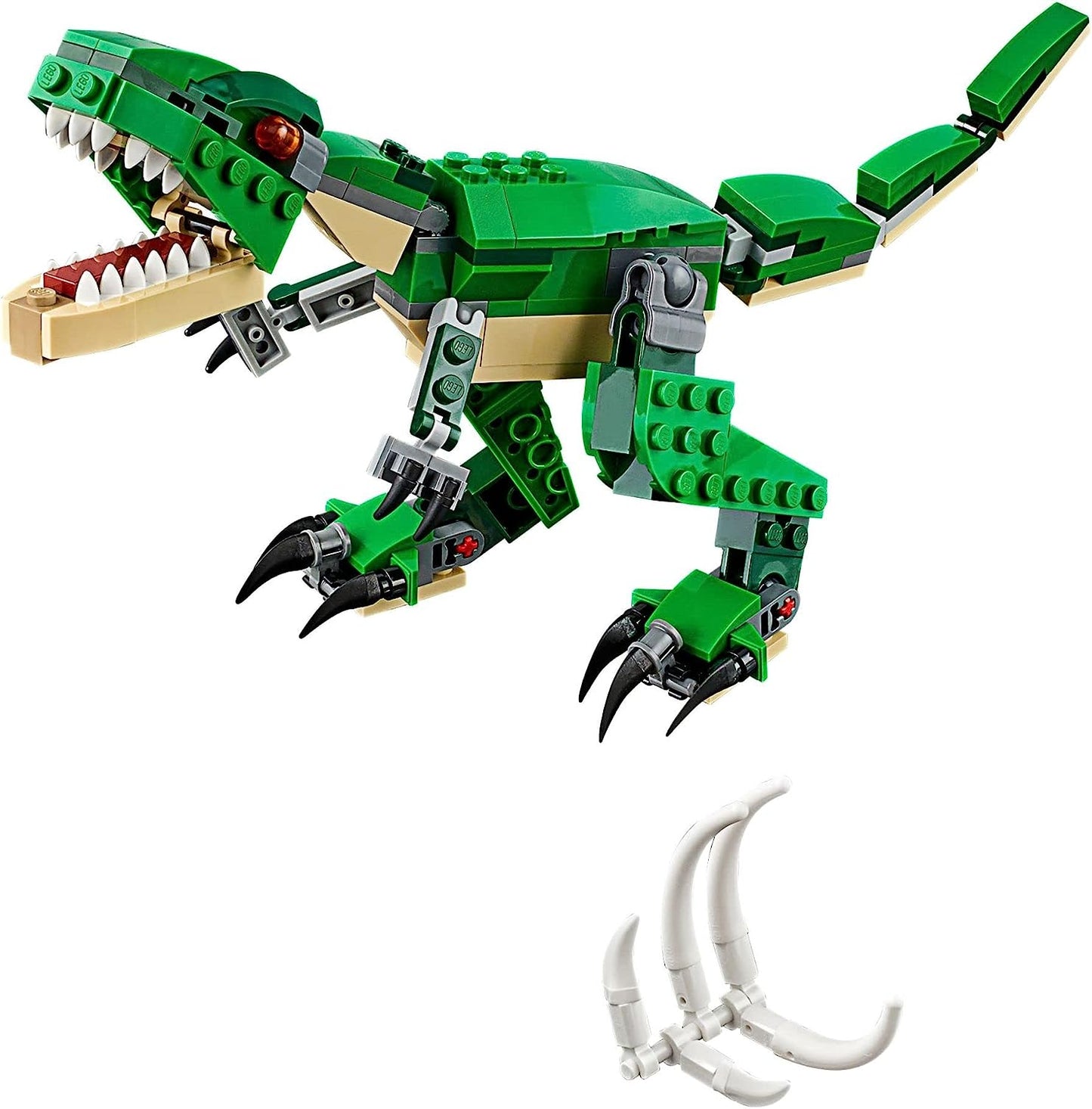 LEGO Creator 3 in 1 Mighty Dinosaur Toy | Transforms from T. rex to Triceratops to Pterodactyl Dinosaur Figures | Great Gift for 7-12 Year Old Boys & Girls | 31058