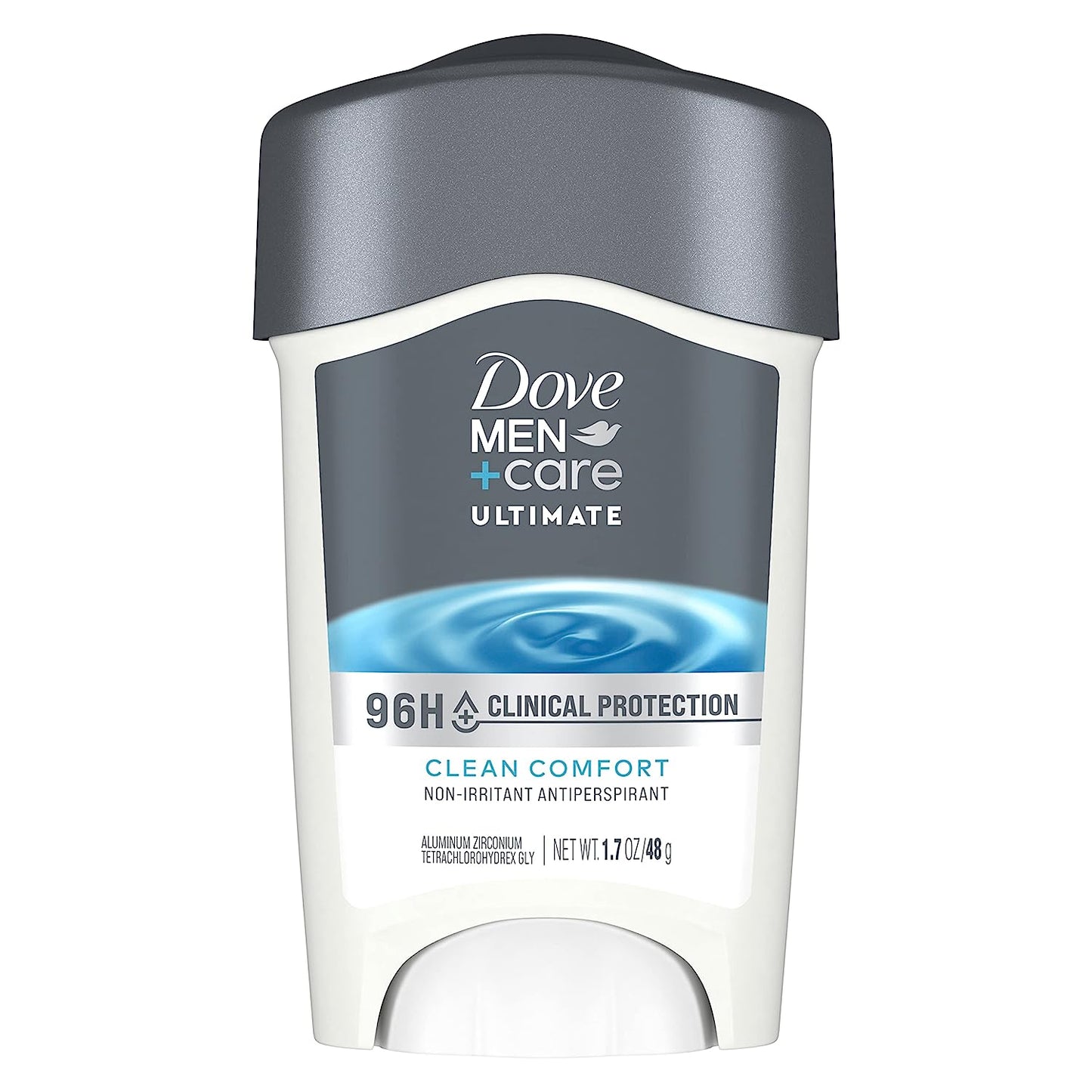 Dove Men+Care Clinical Protection Antiperspirant Clean Comfort Stick for Men 96-Hour Sweat and Odor | Antiperspirant with 1/4 Moisturizing Cream | 1.7 oz